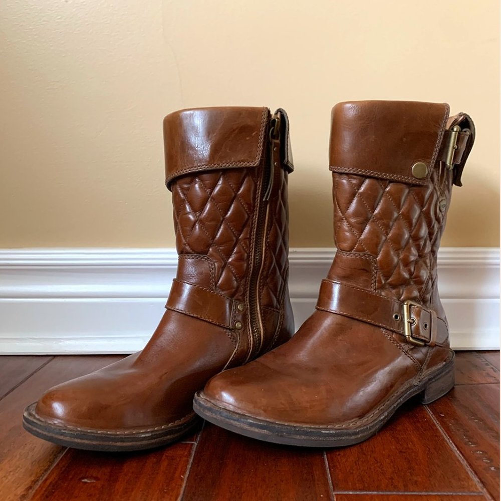 UGG Brown Leather Boots